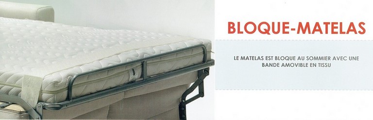 Bloque matelas réglable en tissu avec scratchs