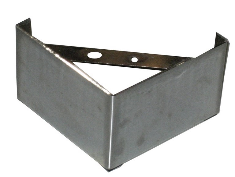 Pieds de canapé socle en métal chromé, pieds de canapé design