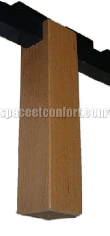 pieds carré pour sommier métal