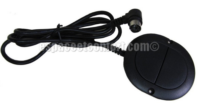 Commande ovale 2 boutons télécommande Filaire pour moteur électrique, Télécommande de fauteuil encastrable