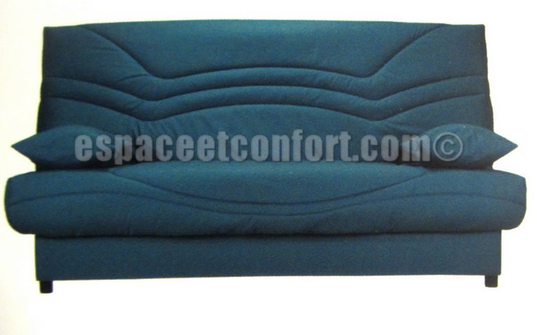 Pack de rhabillage pour Clic-Clac en 130x190 cm - Tissu BLEU CANARD 405 housse de clic-clac tissu bleu canard, housse bz uni tissu A405