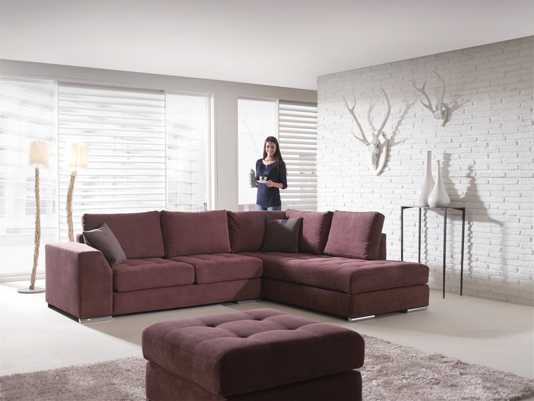 canap d'angle TRESOR, canapé angle trésor en tissu 
