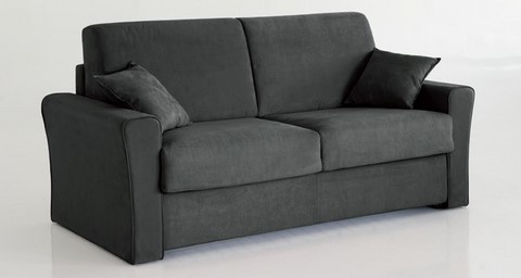 canapé rapido BICE, canapé lit microfibre, canapé lit matelas 18 cm, promo rapido