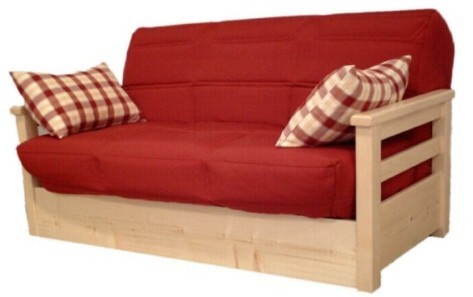 banquette bz avec accoudoirs, banquette bz en pin, banquette bz bois