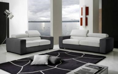 canapé design canapé d'angle, canapé d'angle en tissu, canapé design cuir et tissu, vente de canapé dans le var