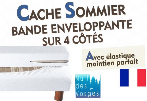 Cache sommier CECILE cache sommier, renove sommier, housse de sommier
