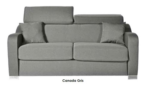canapé rapido ceres tissu canada gris, canapé lit avec tissu anti-tâches