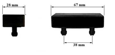 EMBOUTS POUR LATTES DE 63x12