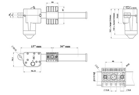 croquis moteur limoss MD140-02-L1, croquis de montage moteur limoss