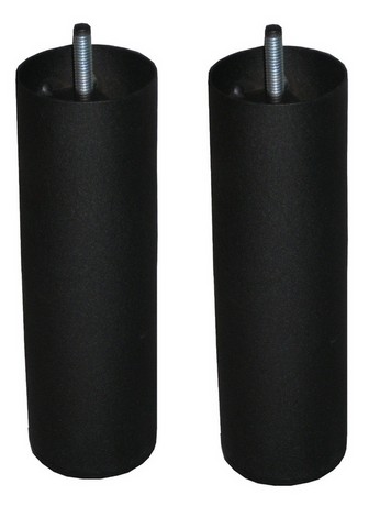 pieds de lit métal noir mat SAMOA, pieds de sommier SAMOA