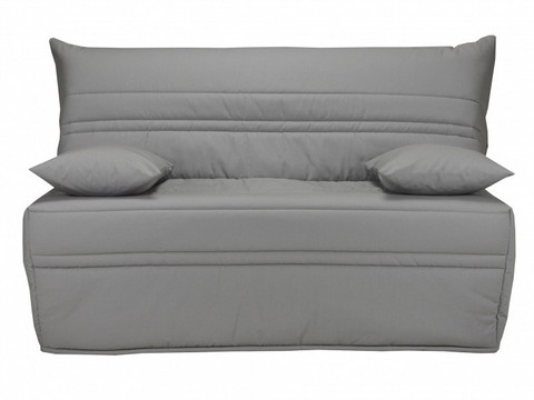 Parure pour banquette BZ en 140 cm Tissu GRIS housse rhabillage pour banquette bz, housse bz tissu gris