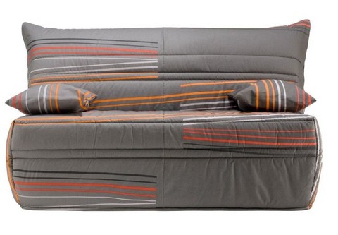 Pack de rhabillage pour banquette BZ en 140 cm Tissu GRIS LINE 990 housse de bz 140, housse BZ couleur gris, housse BZ A990, housse bz tissu gris