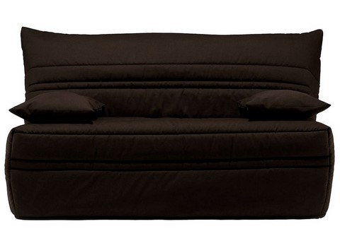 Pack de rhabillage pour banquette BZ en 140 cm - Tissu MARRON TRUFFE housse de bz 140 tissu marron foncé, housse BZ A642