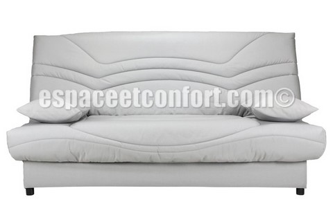 housse de clic-clac tissu gris argile, housse de clic-clac tissu gris, housse pour clic-clac, housse banquette clic-clac tissu gris clair