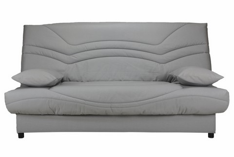 housse de clic-clac tissu gris, housse de clic-clac tissu gris, housse pour clic-clac, housse banquette clic-clac tissu gris uni