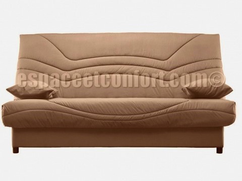 Pack de rhabillage pour Clic-Clac en 130x190 cm - Tissu TAUPE 965 housse de clic-clac tissu uni, housse de clic-clac tissu TABAC UNI, housse pour clic-clac, housse banquette clic-clac tissu marron clair uni, housse tissu A450, housse clic-clac tissu tabac