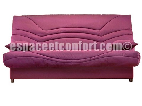 Pack de rhabillage pour Clic-Clac en 130x190 cm Tissu VIOLET 963 housse de clic-clac tissu unie, housse de clic-clac tissu prune, housse pour clic-clac, housse banquette clic-clac tissu prune uni, housse tissu A452