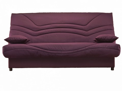 housse de clic-clac tissu unie, housse de clic-clac tissu prune, housse pour clic-clac, housse banquette clic-clac tissu prune uni, housse tissu A452