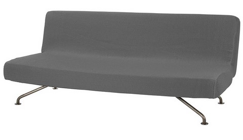 housse de clic-clac tissu gris extensible non matelassé