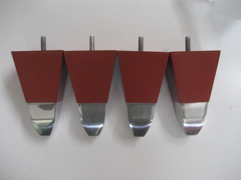 pieds de sommier bois métal design