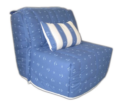 bz couchage 80, bz 1 place qualité, bz motif marin, bz bord de mer, canapé-lit 1 place