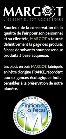 Pieds de lit Caribou Teinté Miel avec fixation Verticale