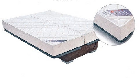 matelas clic-clac starflex, matelas pour banquette sadia