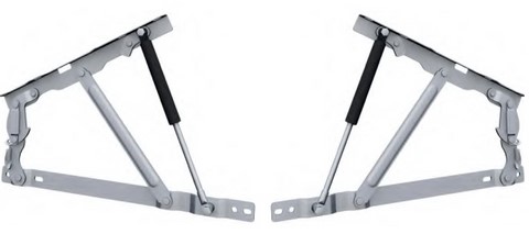 mécanisme de coffre de lit, mécanisme vérins à gaz, système pour lit coffre