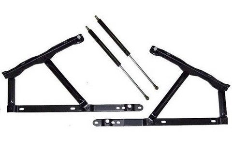 mécanisme de coffre de lit, mécanisme vérins à gaz, système pour lit coffre