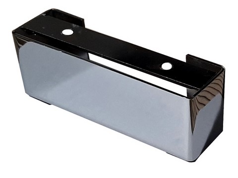 Pieds de canapé socle en métal chromé, pieds de canapé design