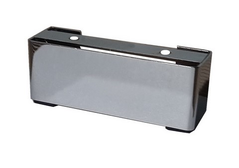 Jeux de 2 Pieds de canapé socle en métal chromé - SUNRISE