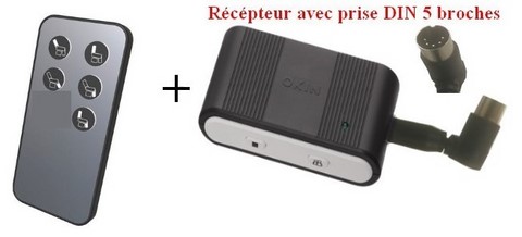 Télécommande ans fil 5 boutons + récepteur RF ECO BT