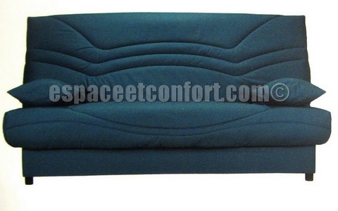 Pack de rhabillage pour Clic-Clac en 130x190 cm - Tissu BLEU CANARD 405 Housse de clic-clac matelassé Tissu BLEU LAGON