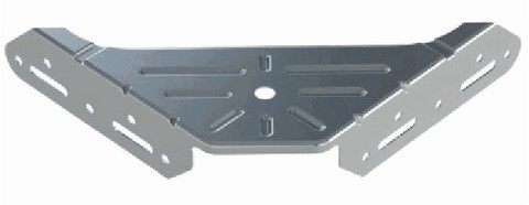 Equerre métallique large équerre d'angle en métal, équerre de pan de lit, accessoires sommier en kit