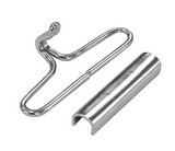crochet métallique + clip de serrage pour fixation de sangle