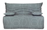banquette bz carioca, banquette lit bz matelas 30 kg, banquette lit en tissu