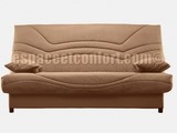 housse de clic-clac tissu uni, housse de clic-clac tissu TABAC UNI, housse pour clic-clac, housse banquette clic-clac tissu marron clair uni, housse tissu A450, housse clic-clac tissu tabac