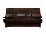 housse de clic-clac tissu uni, housse de clic-clac tissu chocolat, housse pour clic-clac, housse banquette clic-clac tissu marron uni, housse tissu A642 chocolat