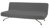 housse de clic-clac tissu gris extensible non matelassé