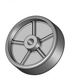 roulette en plastique de 50 mm