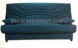 Housse de clic-clac matelassé Tissu BLEU LAGON